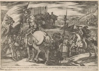 Een leger bereidt zich voor op de aanval