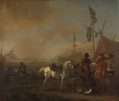 Een legerkamp