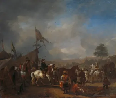 Een legerkamp