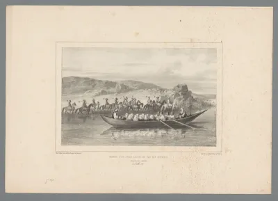 Een roeiboot met vrouwen van een pasja, 7 juli 1837