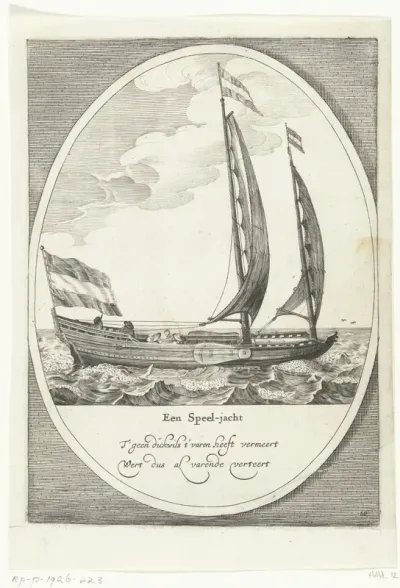 Een speeljacht, 1642