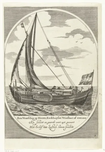 Een veerschip, 1642