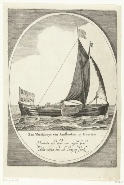 Een veerschuit, 1642