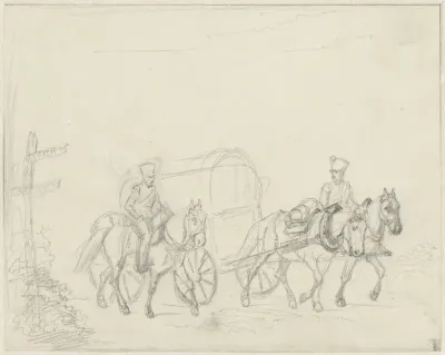 Een voertuig der artillerie