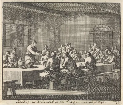 Eenvoudige viering van het avondmaal