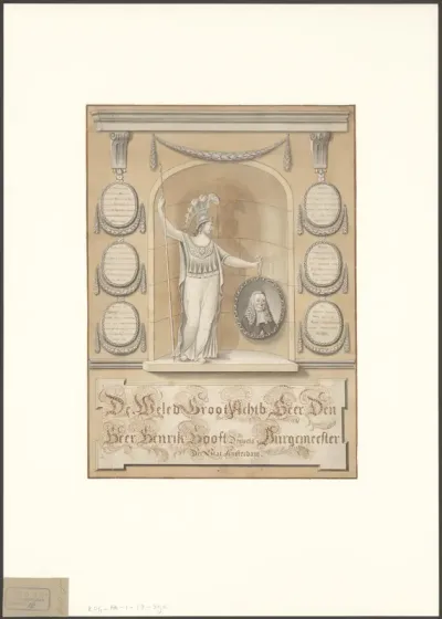 Eerbetoon aan Henrik Danielsz. Hooft