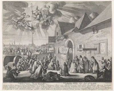 Eerbetoon van Jozef I aan het Heilig Sacrament, 1703