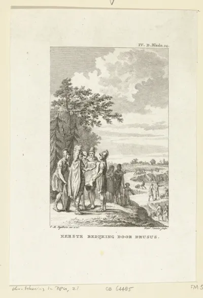 Eerste bedijking door Drusus, ca. 15 v.C.