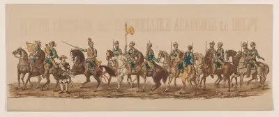 Eerste groep in Delftse optocht van 1862