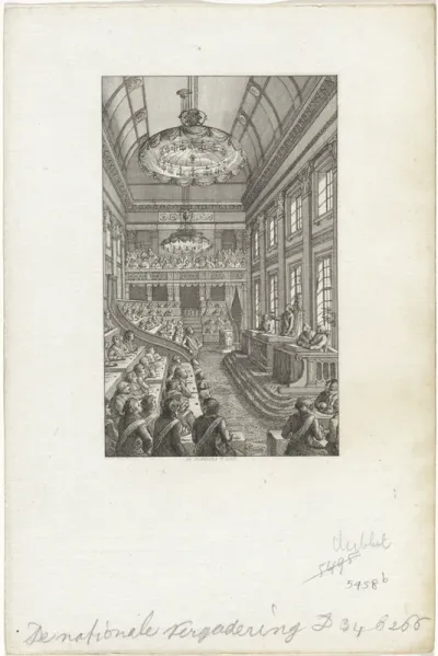 Eerste Nationale Vergadering in Den Haag, 1796
