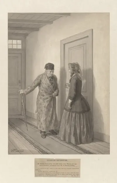 Eerste ontmoeting van de oude heer Flinck met zijn schoondochter