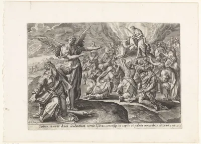 Eerste visioen van Ezra: de Zoon van God kroont de menigte