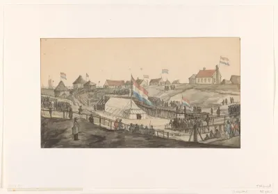 Eerstesteenlegging voor de Willemssluis, 1820
