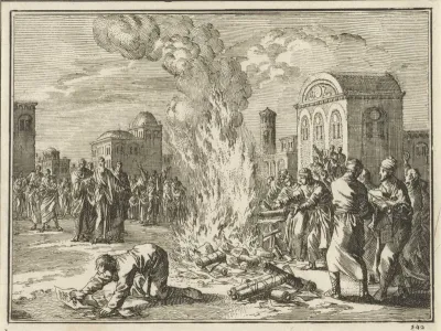 Efeziërs verbranden hun boeken in het openbaar