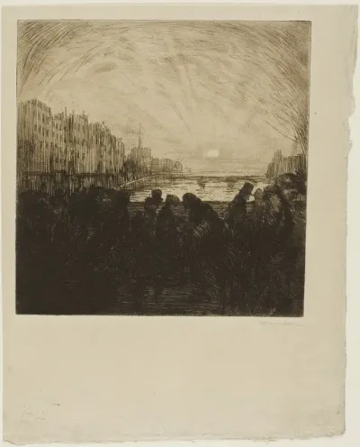 Effect of the setting sun