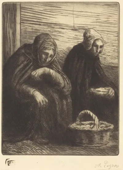 Egg-sellers, 2nd plate (Les marchandes d'oeufs)