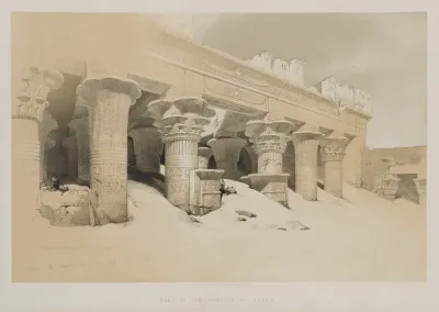 Egypt and Nubia Volume I: Portico of the Temple Edfou, Upper Egypt
