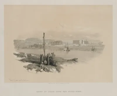 Egypt and Nubia, Volume I: Ruins of Luxor from the South-West
