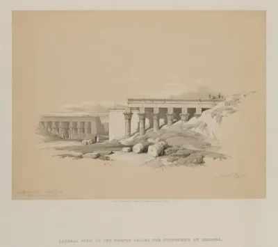 Egypt and Nubia, Volume II: Lateral View of the Temple called The Typhonoeum at Dendera