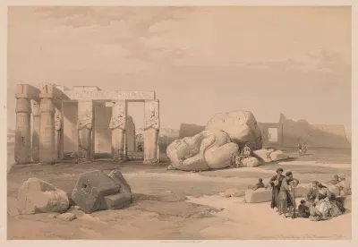 Egypt and Nubia:  Volume II - No. 4, Fragments of the Great Colossi, at the Memnonium