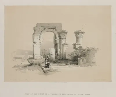 Egypt and Nubia, Volume II: Ruins - Temple on the Island of Biggeh, Nubia