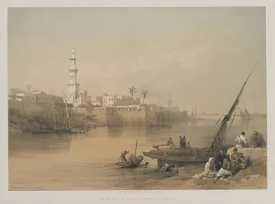 Egypt and Nubia, Volume III: View on the Nile, Ferry to Gizeh