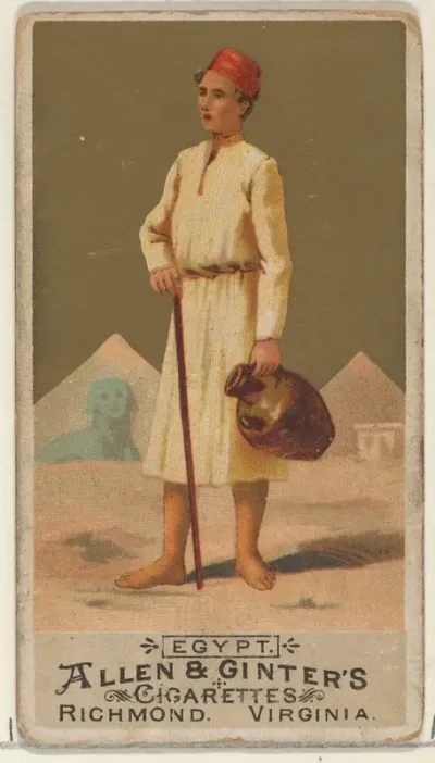 Egypt, from the Natives in Costume series (N16) for Allen & Ginter Cigarettes Brands