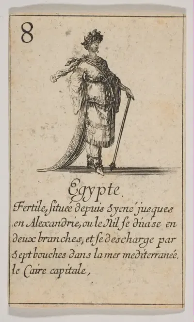 Egypte, from "Jeu de la Géographie"