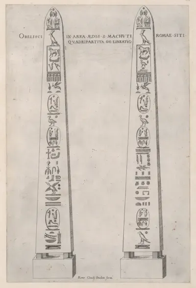 Egyptian Obelisk, from "Speculum Romanae Magnificentiae"
