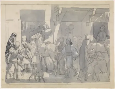 Egyptisch straattafereel
