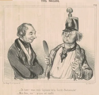 Eh bien! Vous voila capitaine de la garde nationale