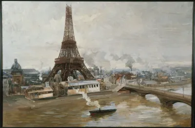 Eiffel Tower and Champ-de-Mars, January 1889: Work for the World's Fair
