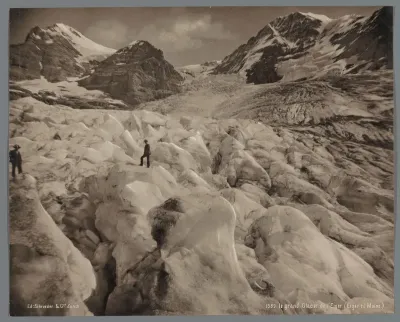 Eigergletsjer ten noordwesten van de Eiger in Zwitserland