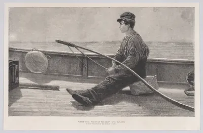 Eight Bells: The Boy at the Helm, from "Illustrated London News"