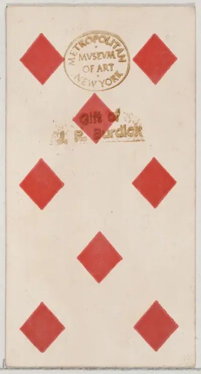 Eight Diamonds, from the Playing Cards series (N84) to promote Turkish Cross-Cut Cigarettes for W. Duke, Sons and Co.