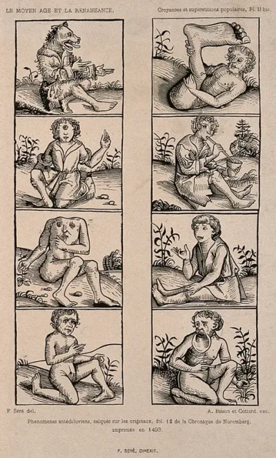 Eight different monsters
