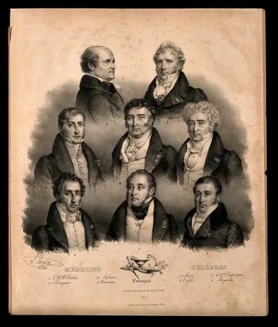 Eight famous French doctors