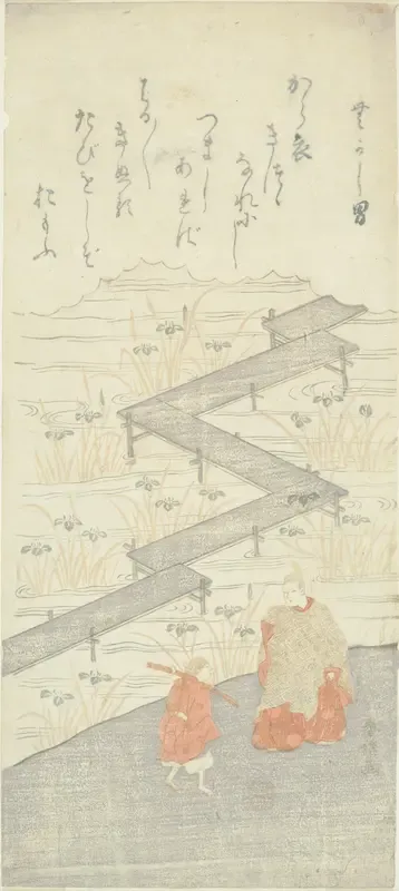 Eight-Platform Bridge (Yatsuhashi), from the "Tale of Ise (Ise Monogatari)"