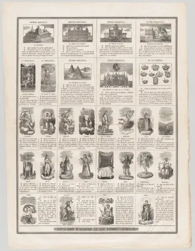 Eight wonders of the world and mythical Gods