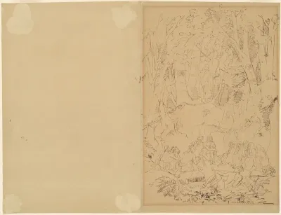 Eighteenth-Century Colonist Preaching to Indians
