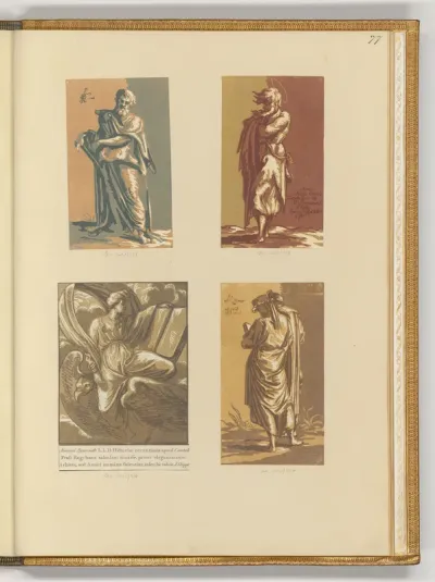 Ein Apostel; Der Evangelist Johannes; Mann in Rückenansicht