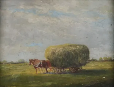 Ein Heuwagen