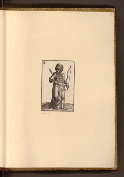 Ein Krieger mit Bogen und Pfeil