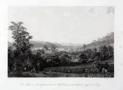 Ein Theil Von Rio de Janeiro Mit Der Wasferleitung, Und Aufsicht Gegen Die Bay