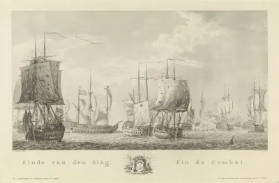 Einde van de zeeslag bij Doggersbank, 1781