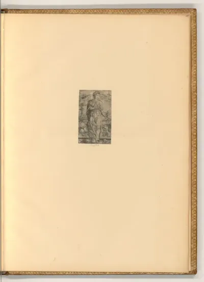 Eine Heilige mit Gefäß und Buch