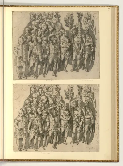Eine Legion römischer Soldaten mit Schilden