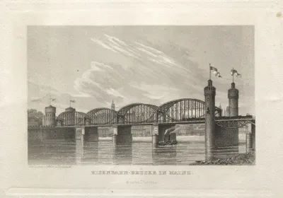 Eisenbahn Brücke in Mainz