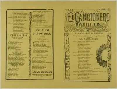 El cancionero popular, hoja num. 26 (The Popular Songbook, Sheet No. 26)