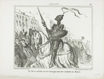 El Cid also takes to the field to fight against the Moors, plate 116 from Actualités